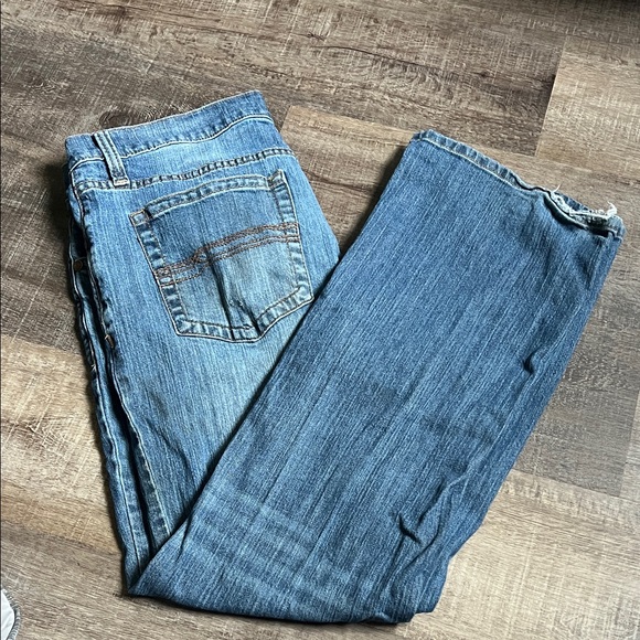 Men's Blue Bootcut Jeans - Picture 1 of 2